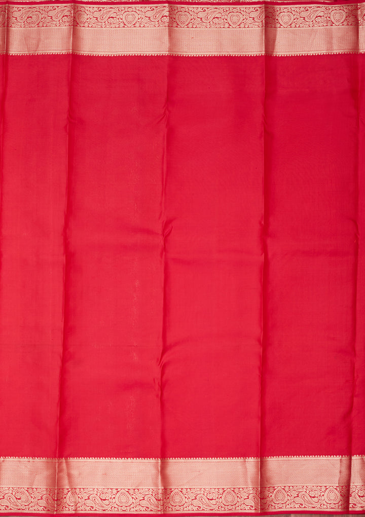 Red Zariwork Pure Silk Saree