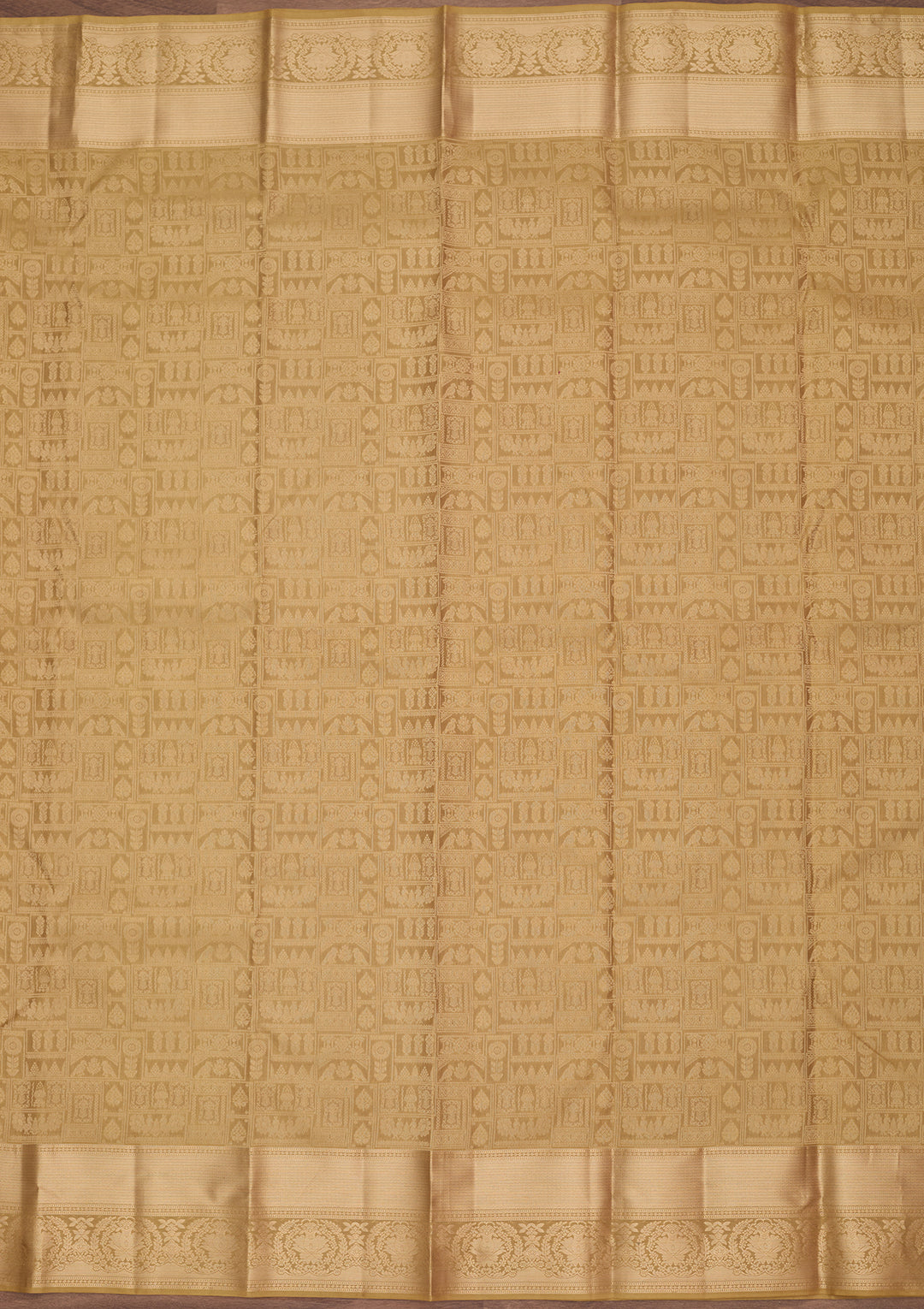 Mehendi Kanjivaram Pure Silk Saree
