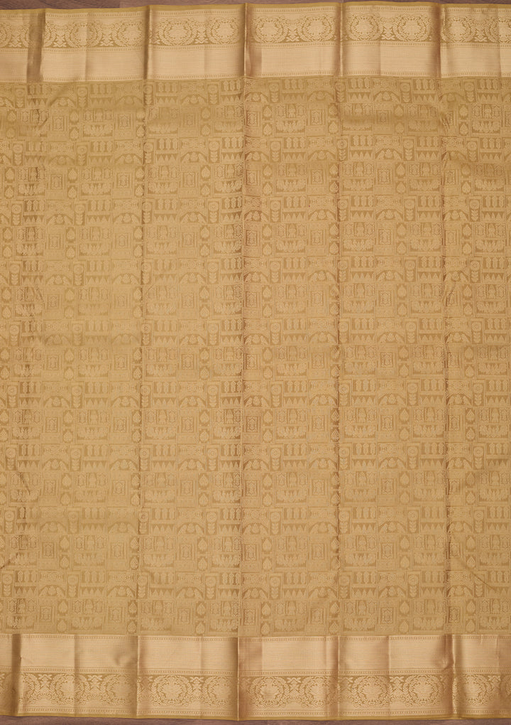 Mehendi Kanjivaram Pure Silk Saree