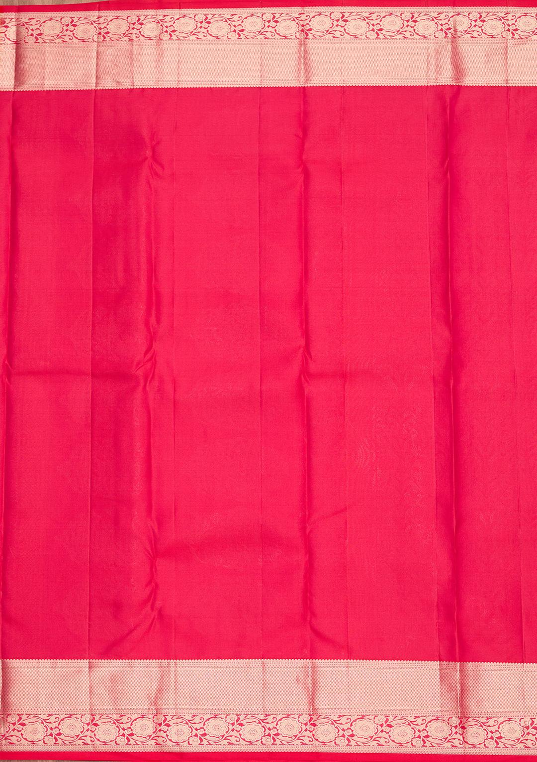 Rani Pink Silk Jaal Saree With Matching Blouse Piece