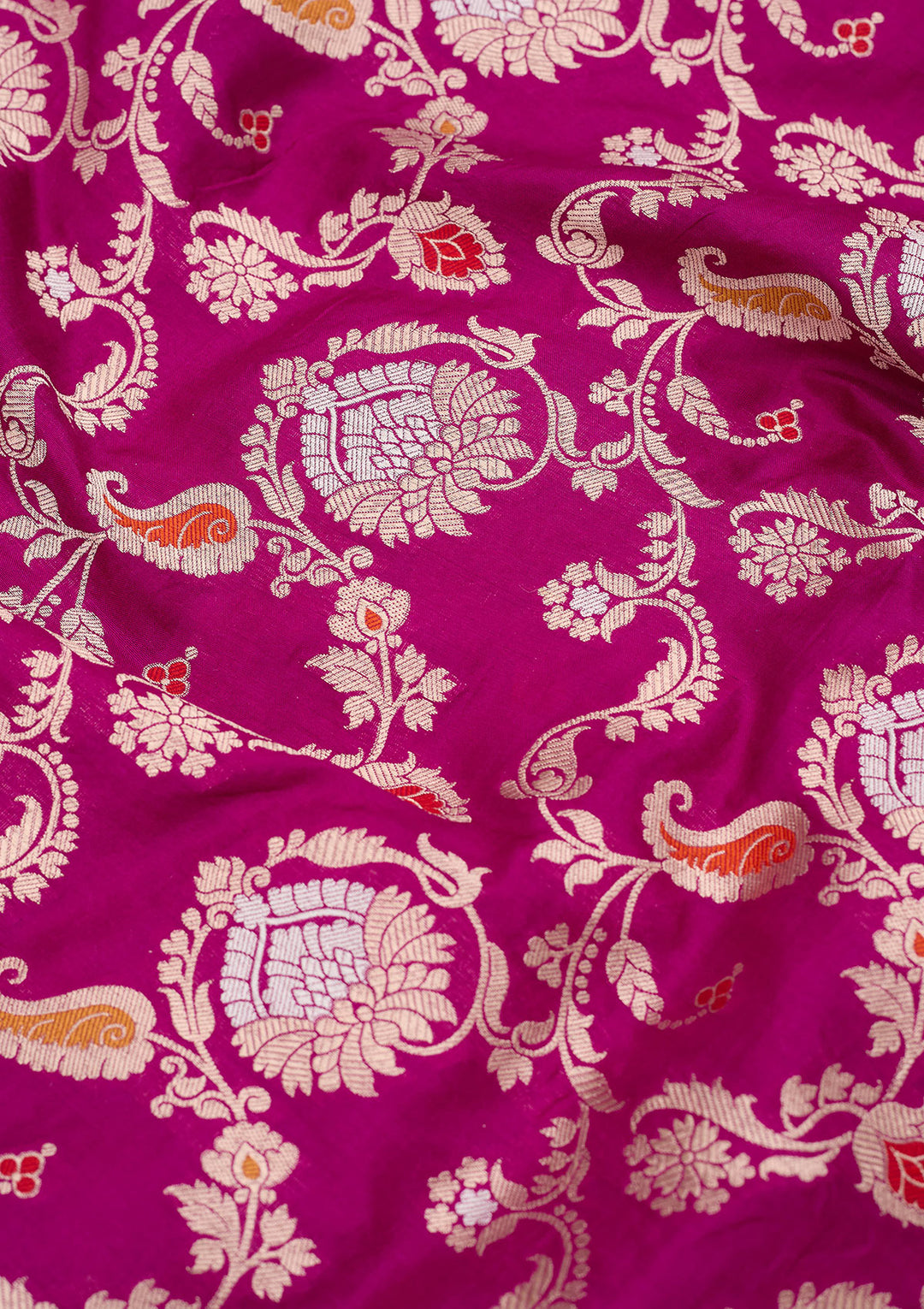 Wine Zariwork Pure Silk Saree