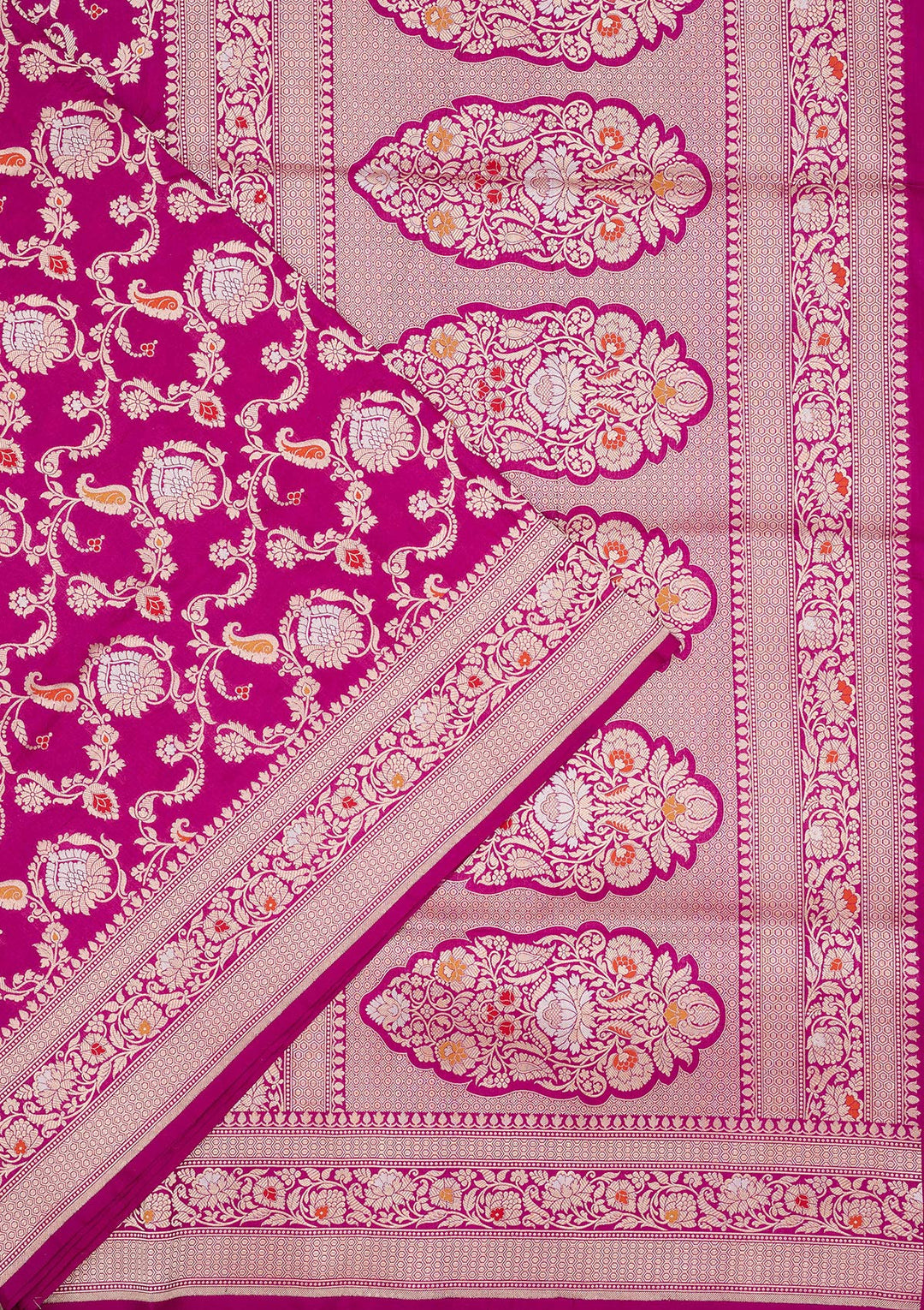 Wine Zariwork Pure Silk Saree