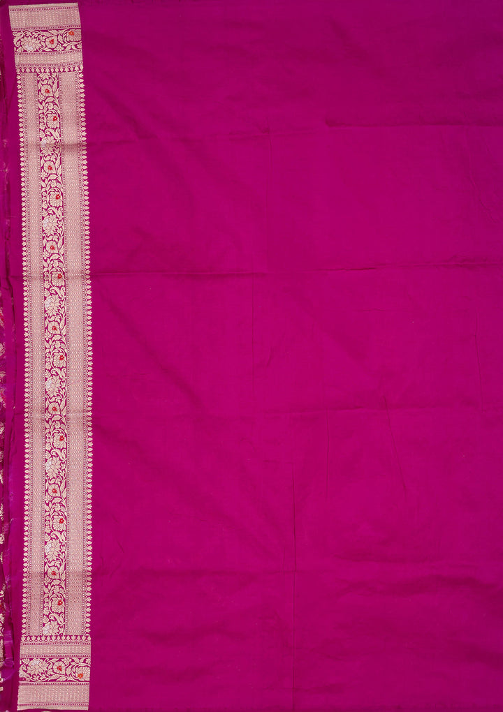 Wine Zariwork Pure Silk Saree