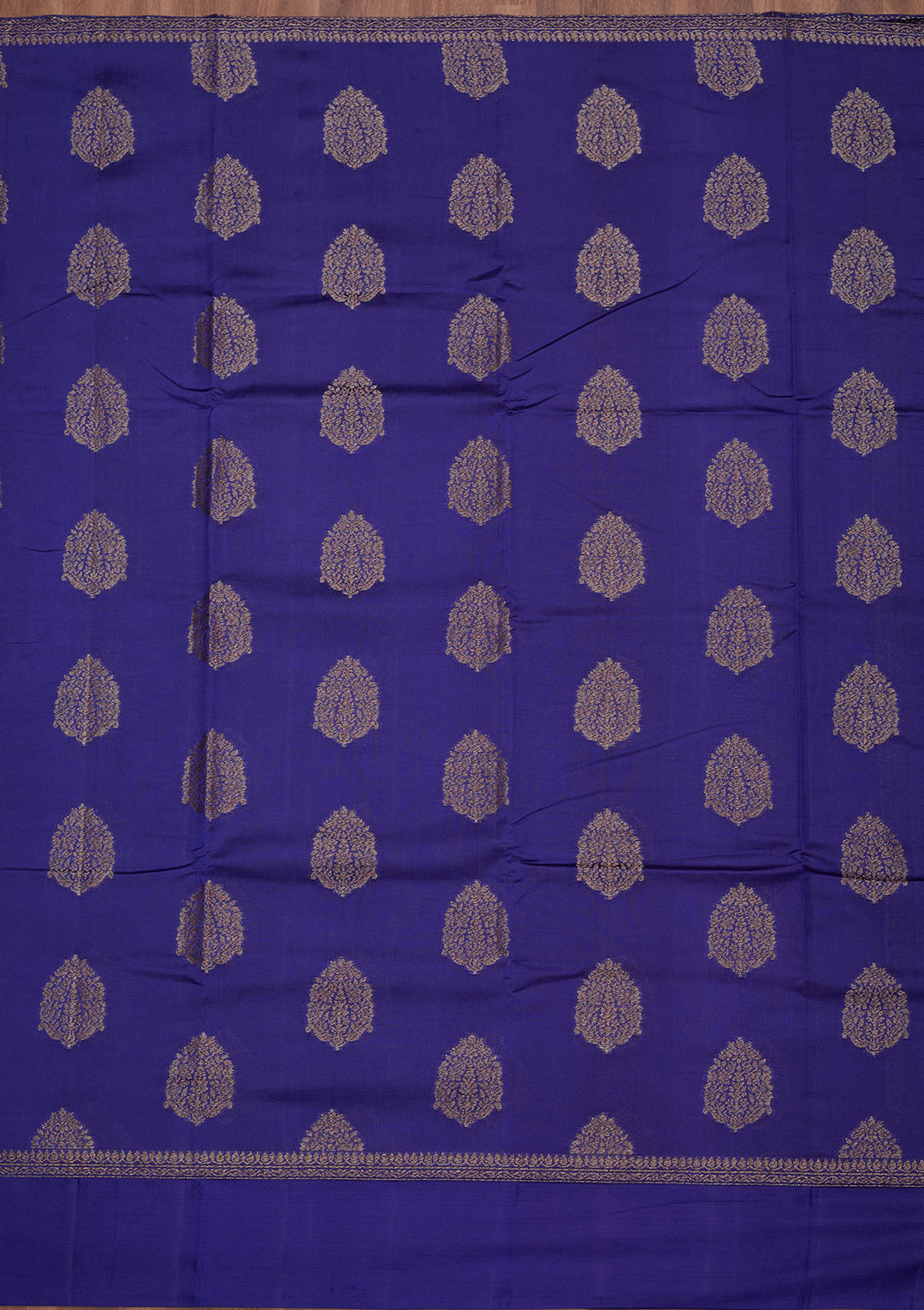 Royal Blue Zariwork Pure Silk Saree