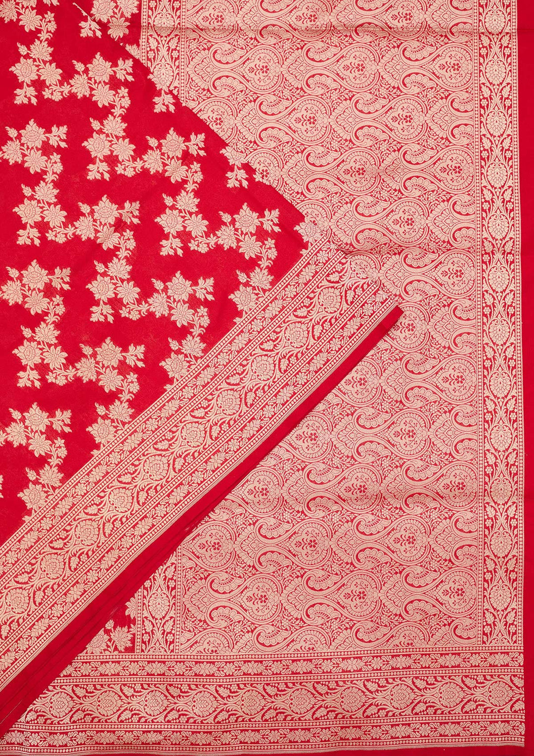 Red Zariwork Pure Silk Saree