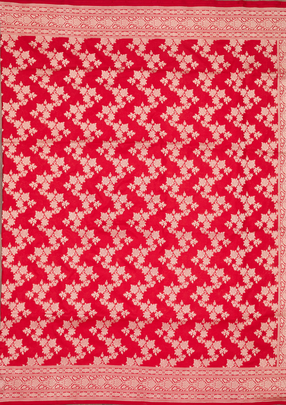 Red Zariwork Pure Silk Saree