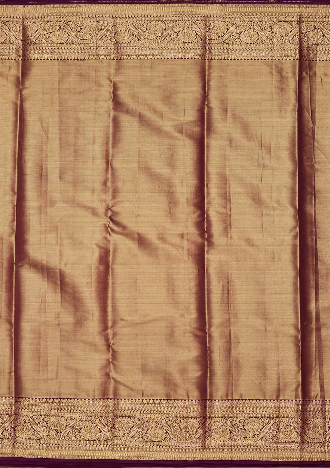 Gold Tissue Jaal Saree With Matching Blouse Piece