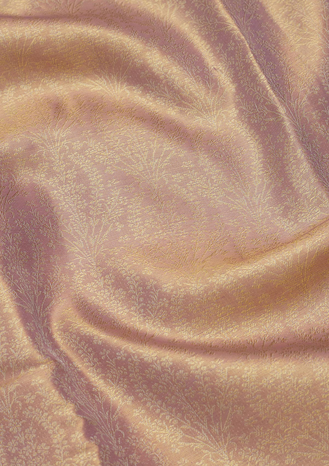 Mauve Tissue Jaal Saree With Matching Blouse Piece