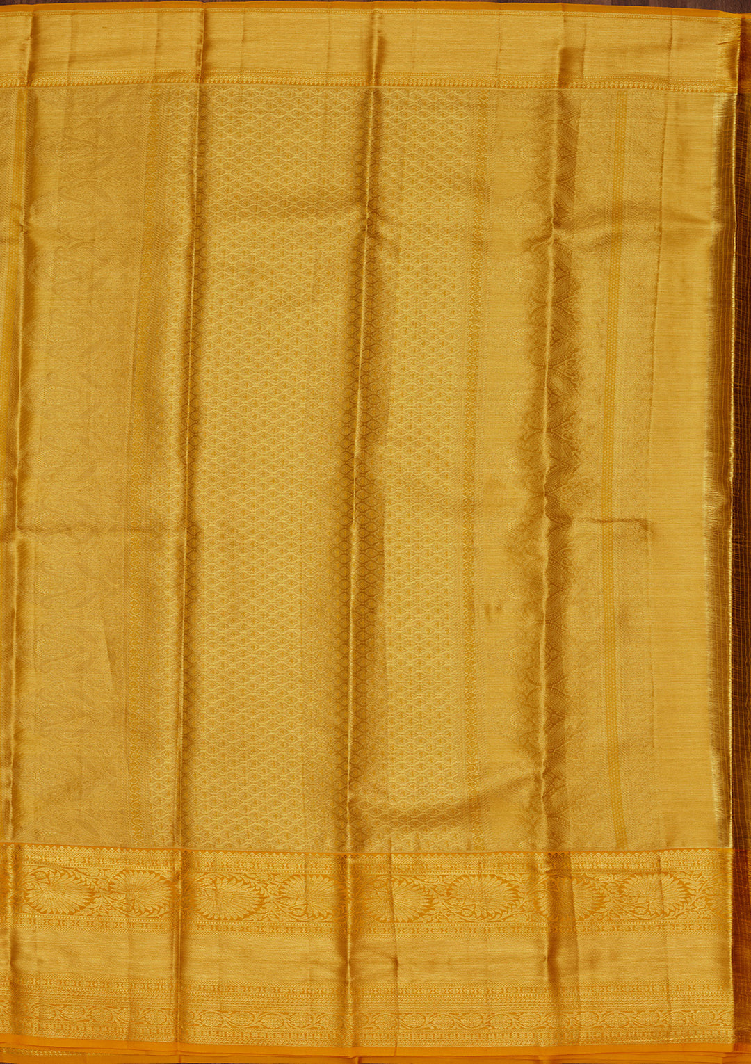 Rust Silk Jaal Saree With Matching Blouse Piece