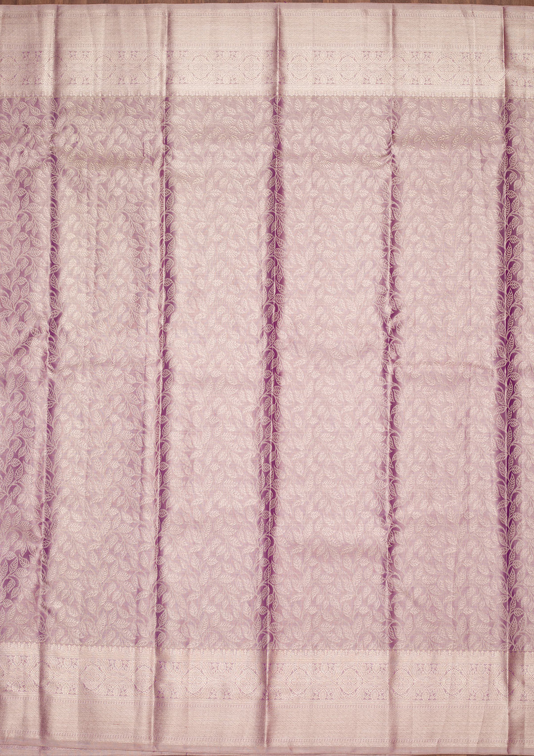 Purple Tissue Jaal Saree With Matching Blouse Piece