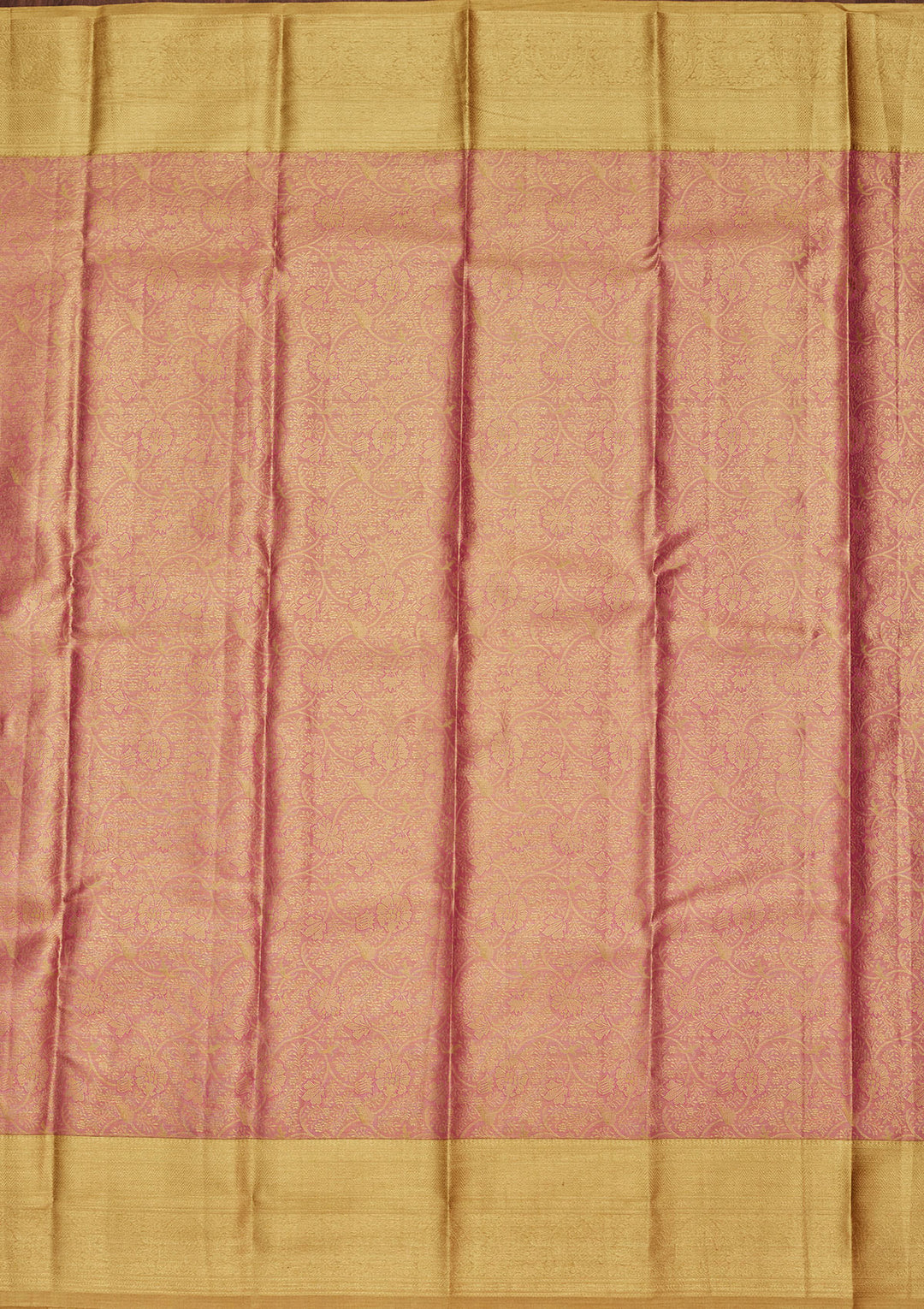 Onion Pink Zariwork Tissue Silk Saree