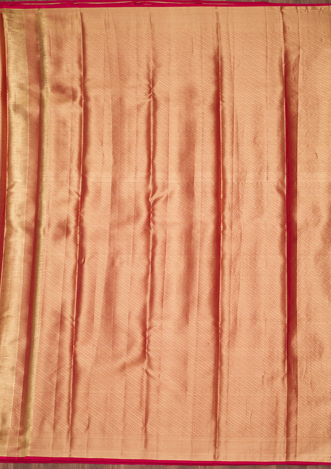 Light Brown Tissue Checks Zariwork Saree With Matching Blouse Piece