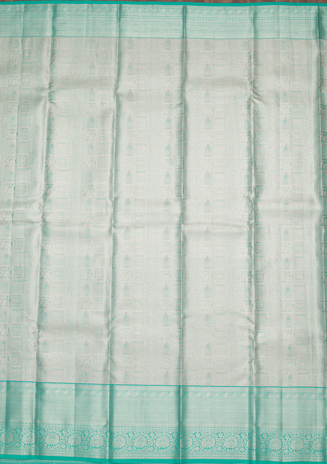 Sky Blue Zariwork Tissue Silk Saree
