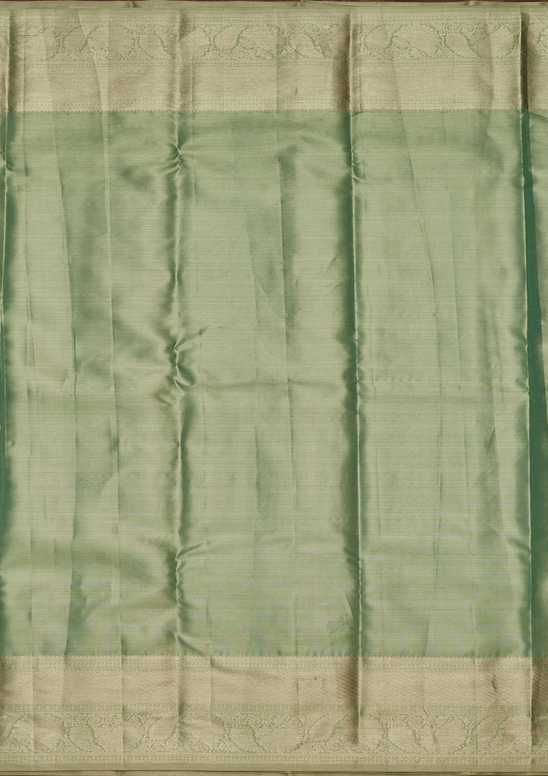 Sea Green Tissue Jaal Saree With Matching Blouse Piece