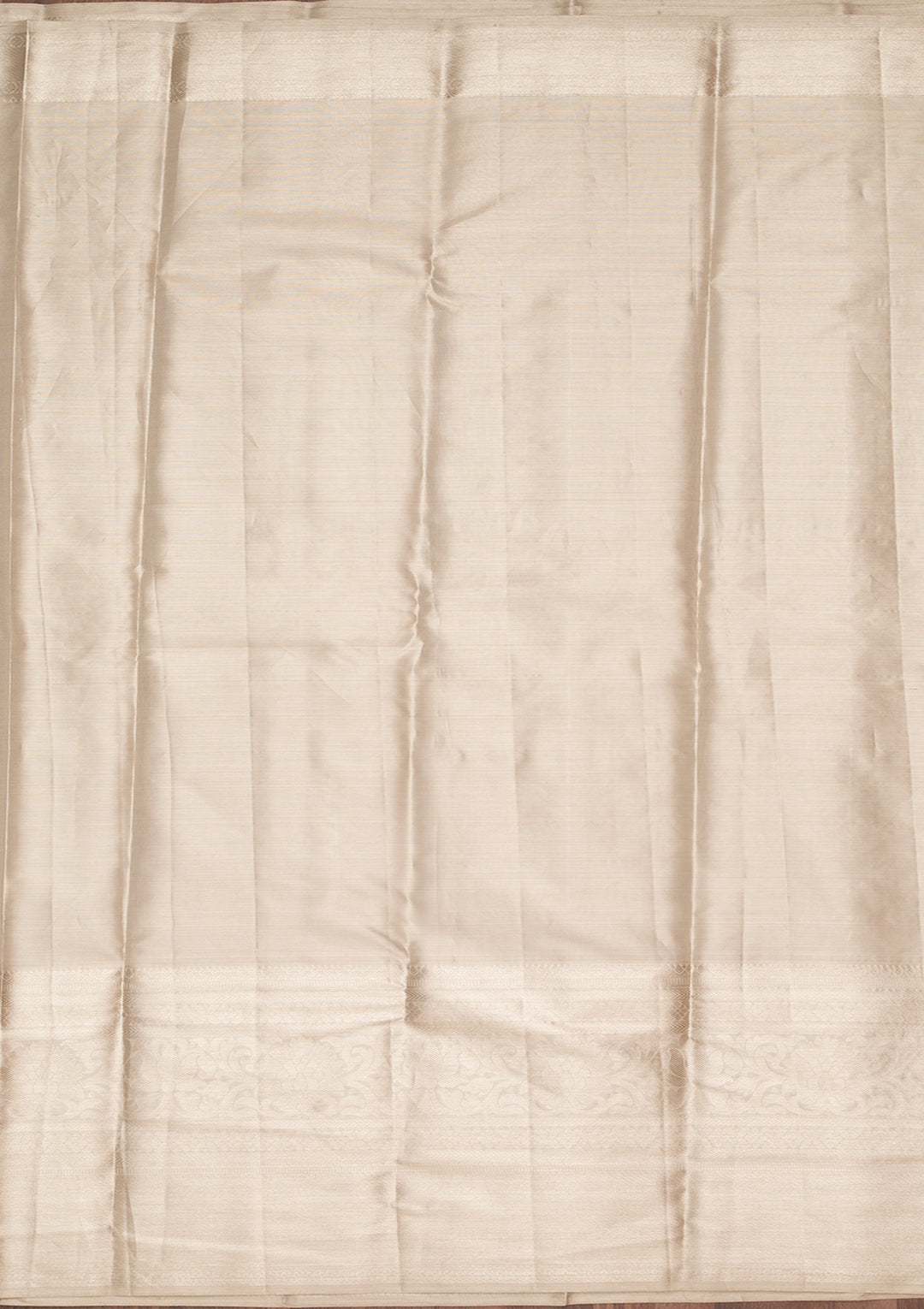 Light Grey Tissue Jaal Saree With Matching Blouse Piece