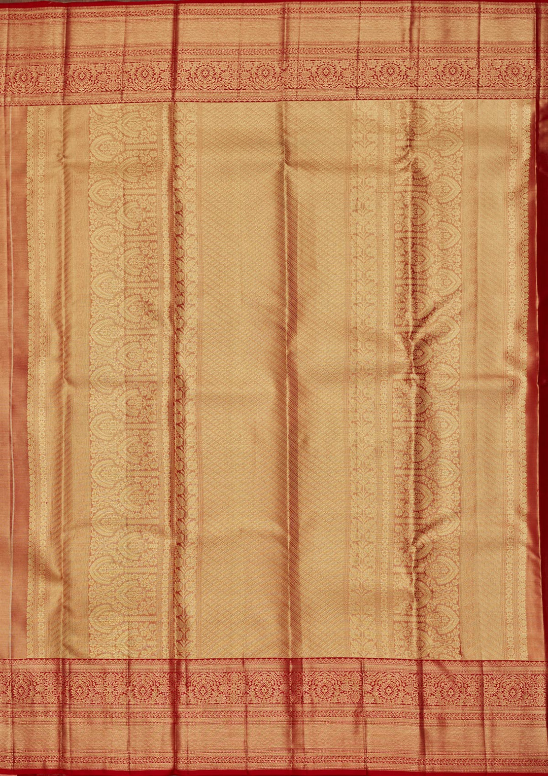 Mauve Tissue Jaal Kanjivaram Saree With Matching Blouse Piece