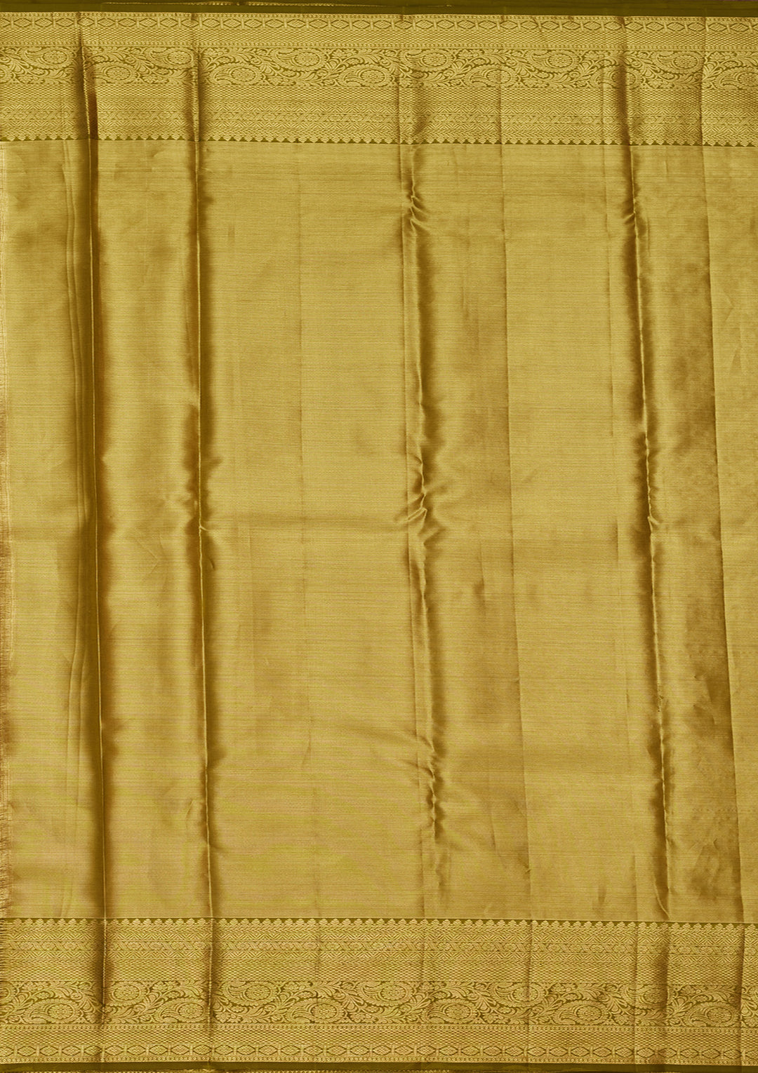 Mehandi Green Zariwork Tissue Silk Saree
