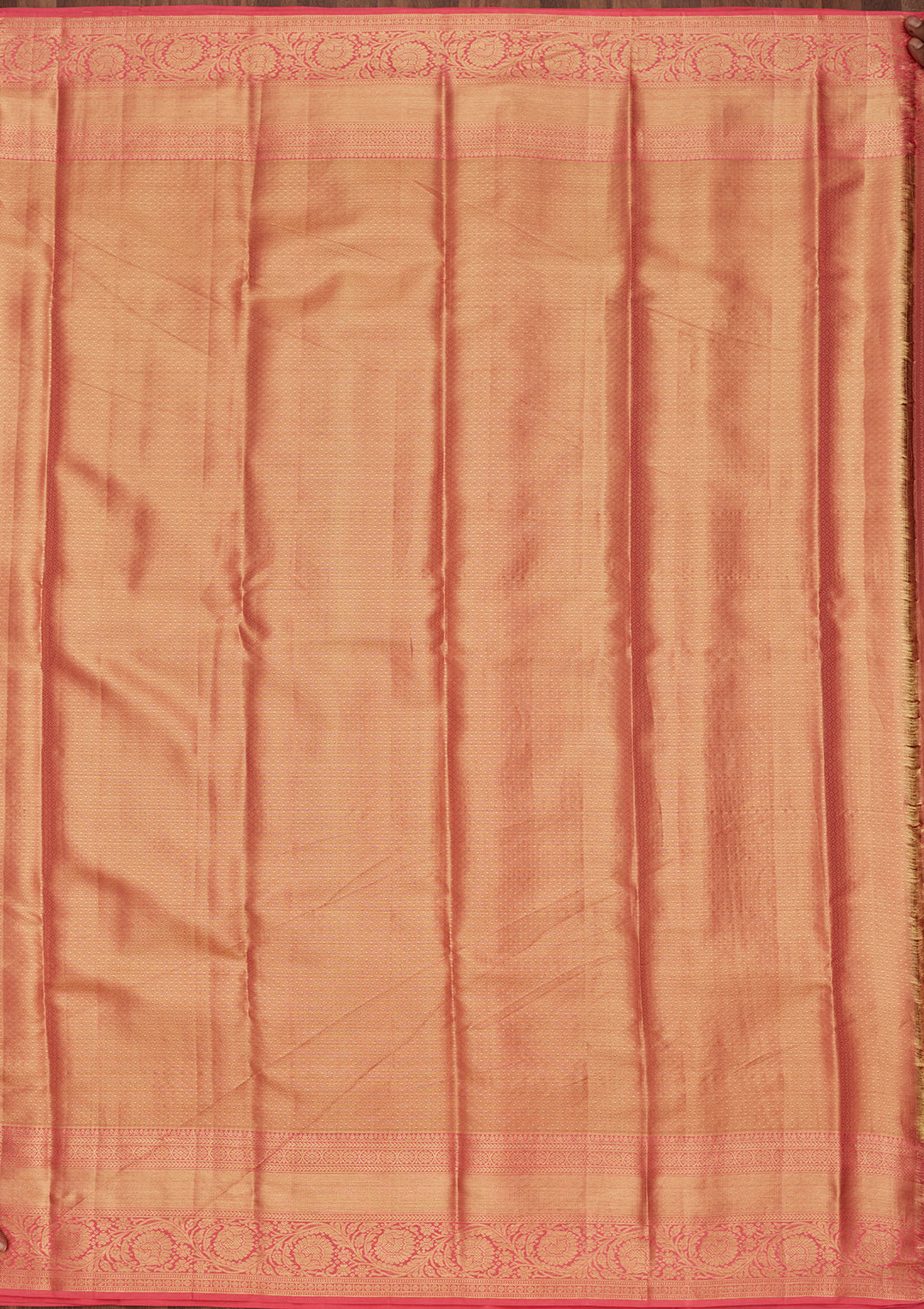 Peach Zariwork Tissue Silk Saree