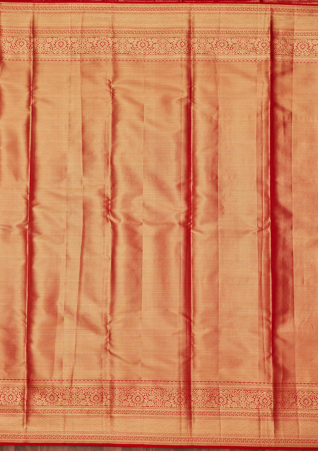 Light Brown Tissue Jaal Saree With Matching Blouse Piece