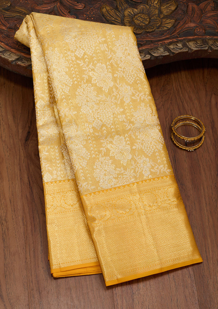 Gold Zariwork Tissue Silk Saree