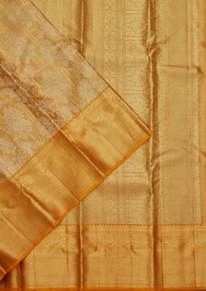 Gold Zariwork Tissue Silk Saree