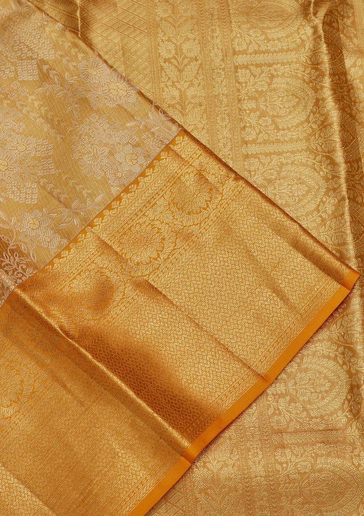 Gold Zariwork Tissue Silk Saree