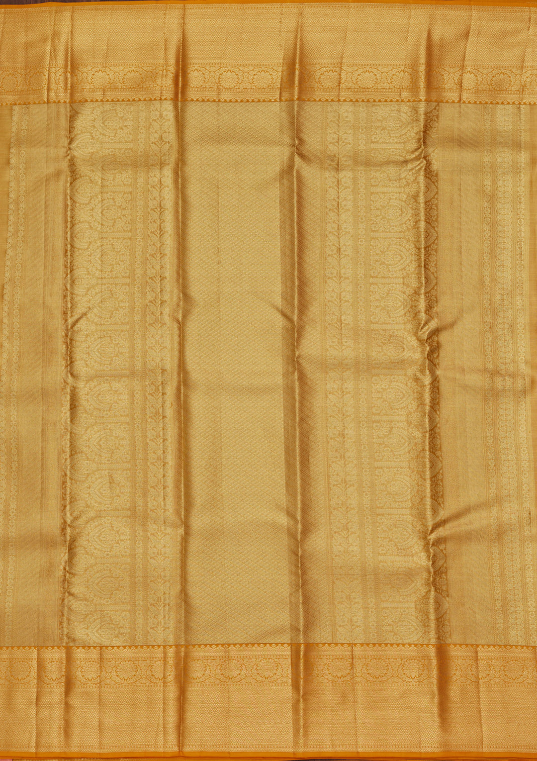 Mustard Zariwork Tissue Silk Saree