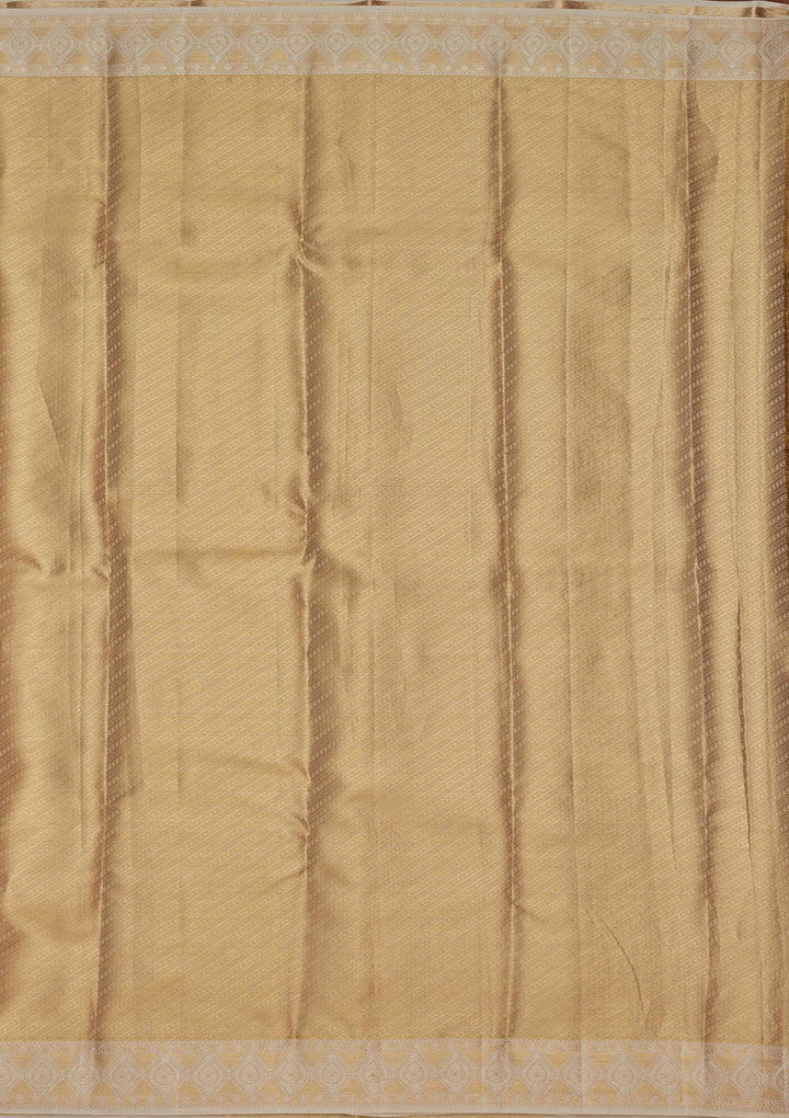 Lemon Yellow Silk Jaal Zariwork Saree With Matching Blouse Piece