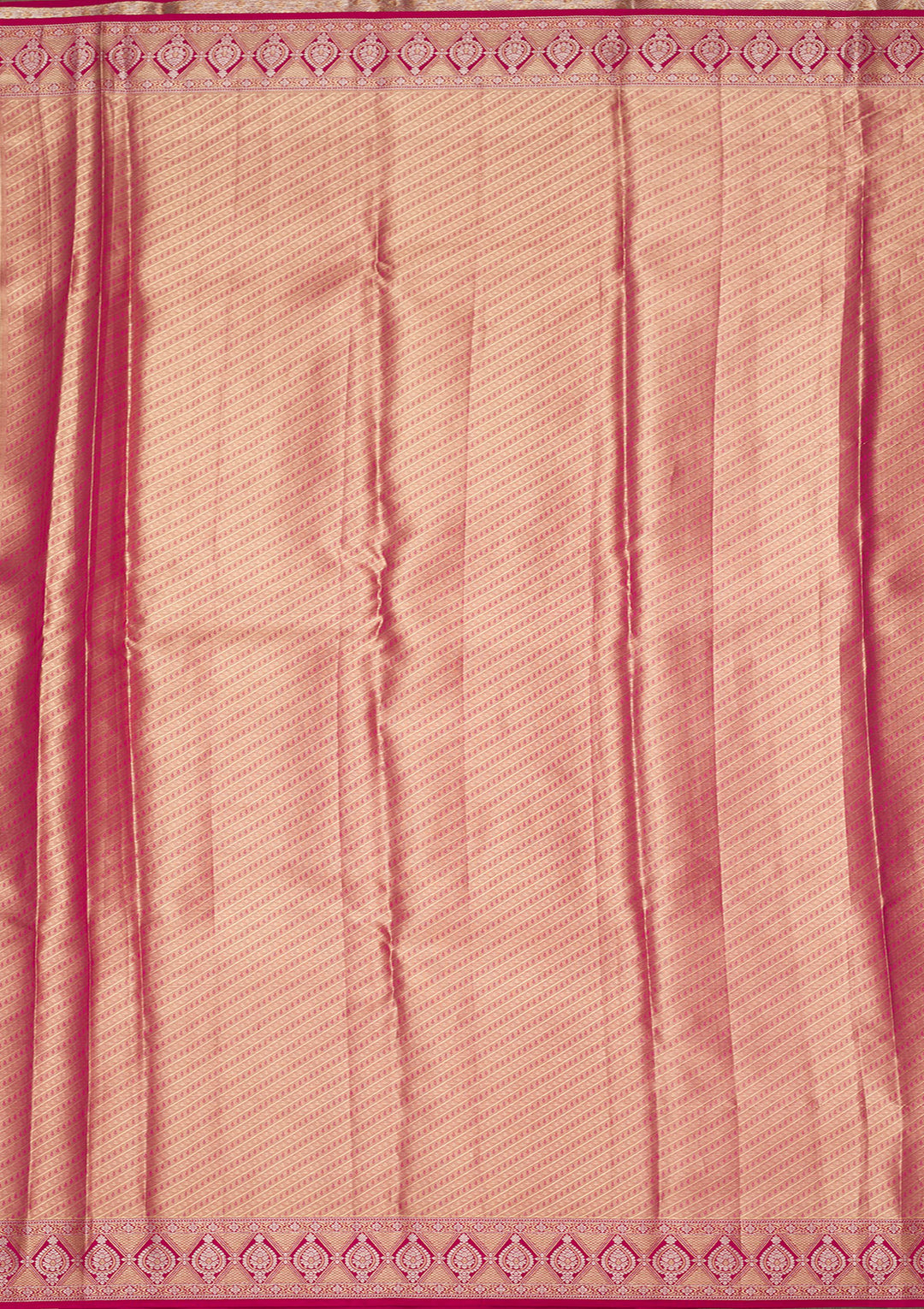 Pink Tissue Jaal Saree With Matching Blouse Piece