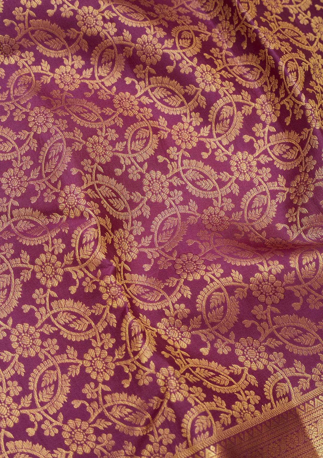 Purple Zariwork Pure Silk Saree
