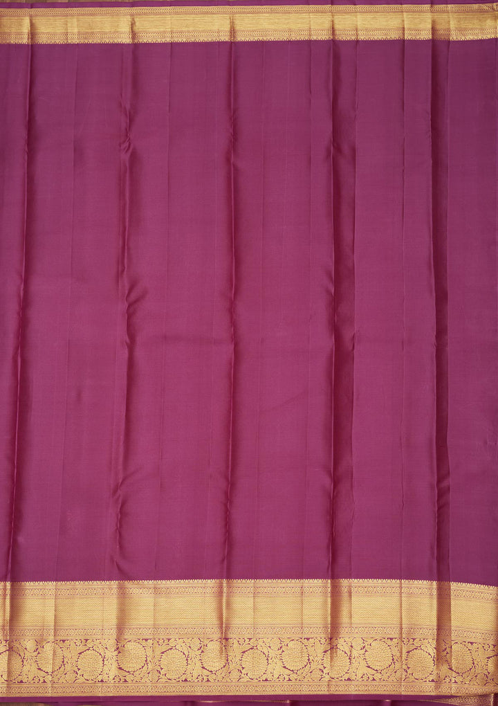 Purple Zariwork Pure Silk Saree