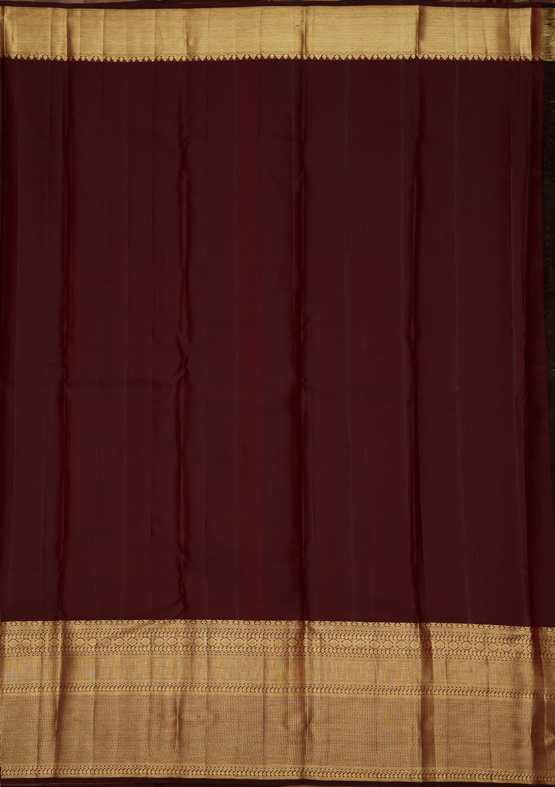 Brown Silk Buti Saree With Matching Blouse Piece