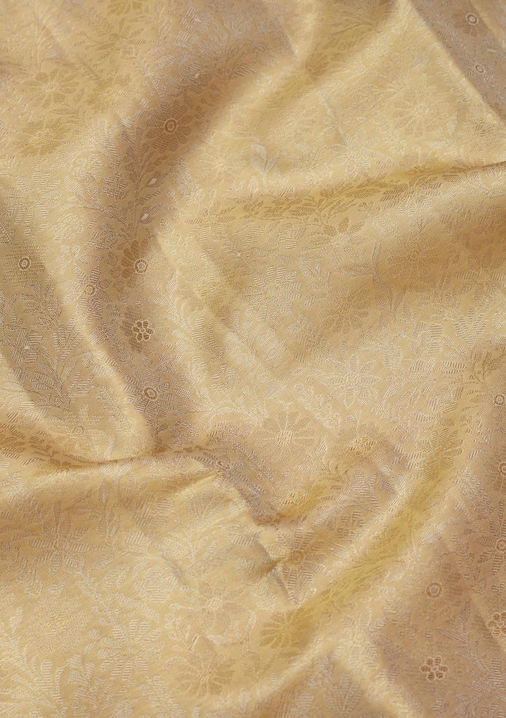 Pista Green Zariwork Tissue Silk Saree