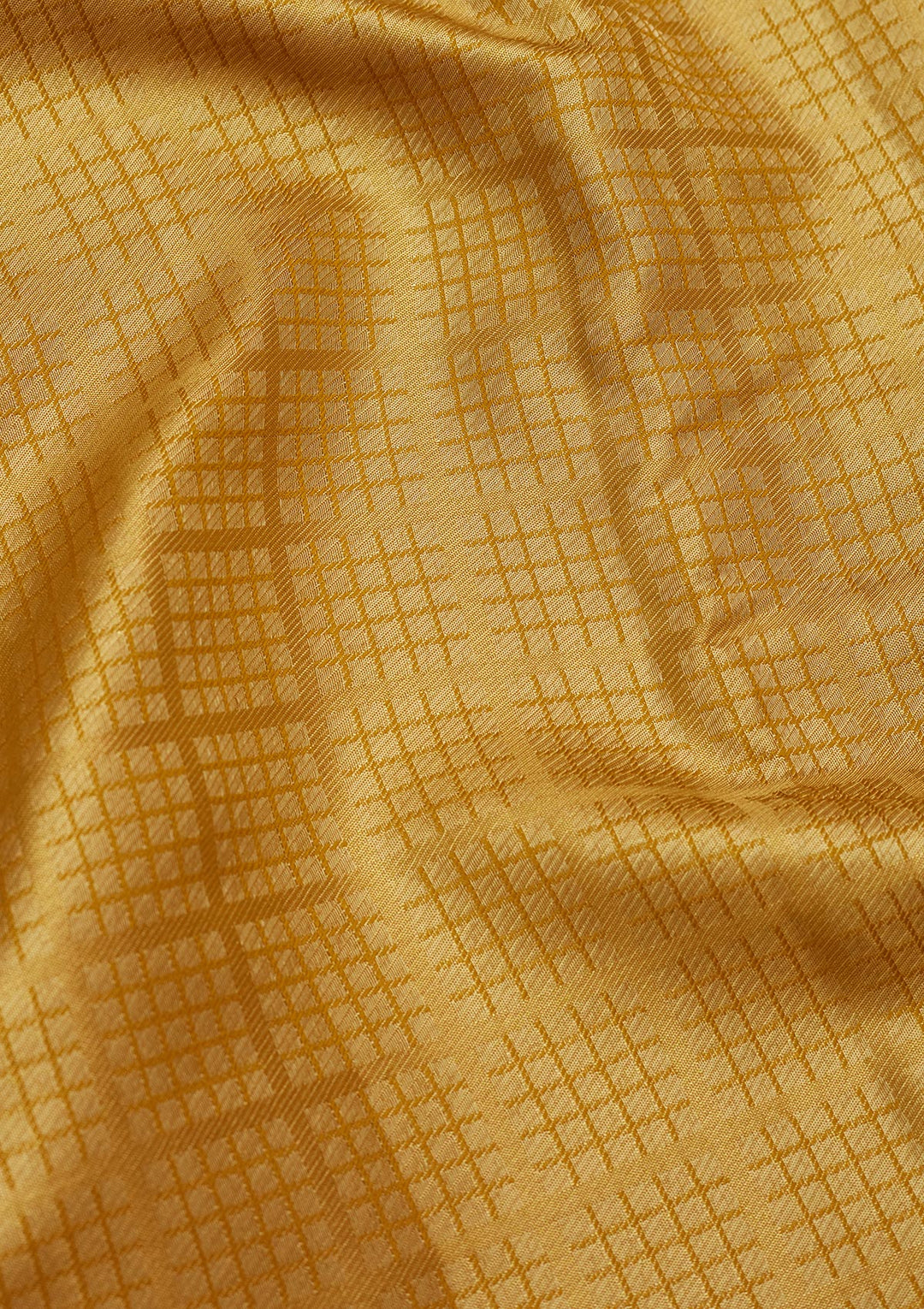 Lemon Yellow Silk Jaal Zariwork Saree With Matching Blouse Piece