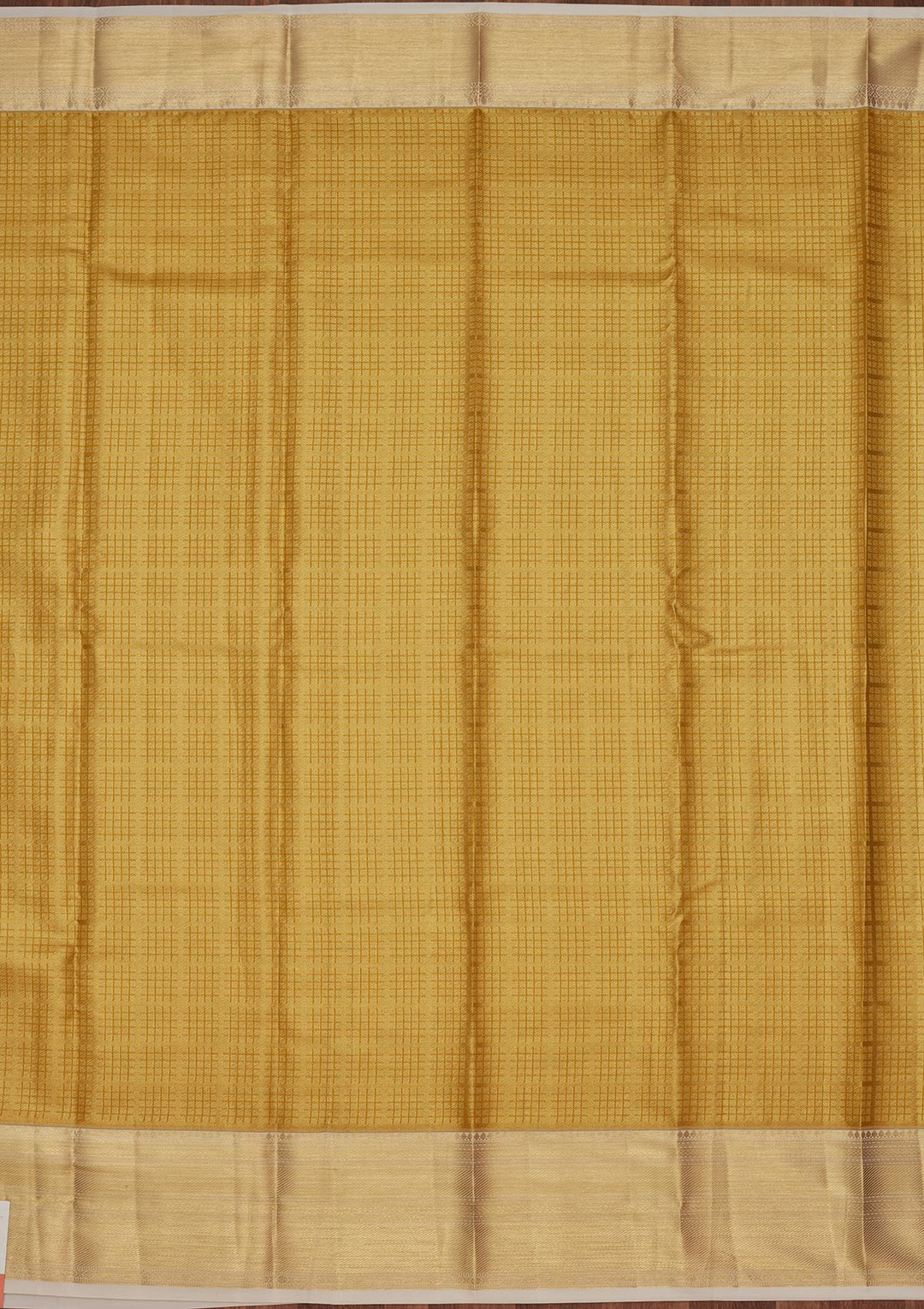 Lemon Yellow Silk Jaal Zariwork Saree With Matching Blouse Piece