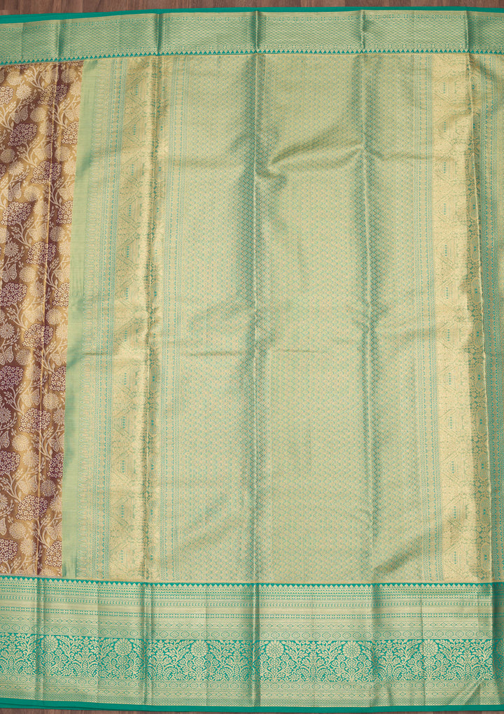 Mauve Silk Jaal Saree With Matching Blouse Piece