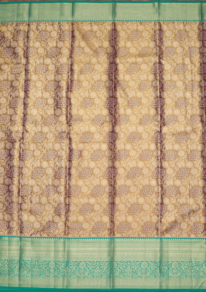 Mauve Silk Jaal Saree With Matching Blouse Piece