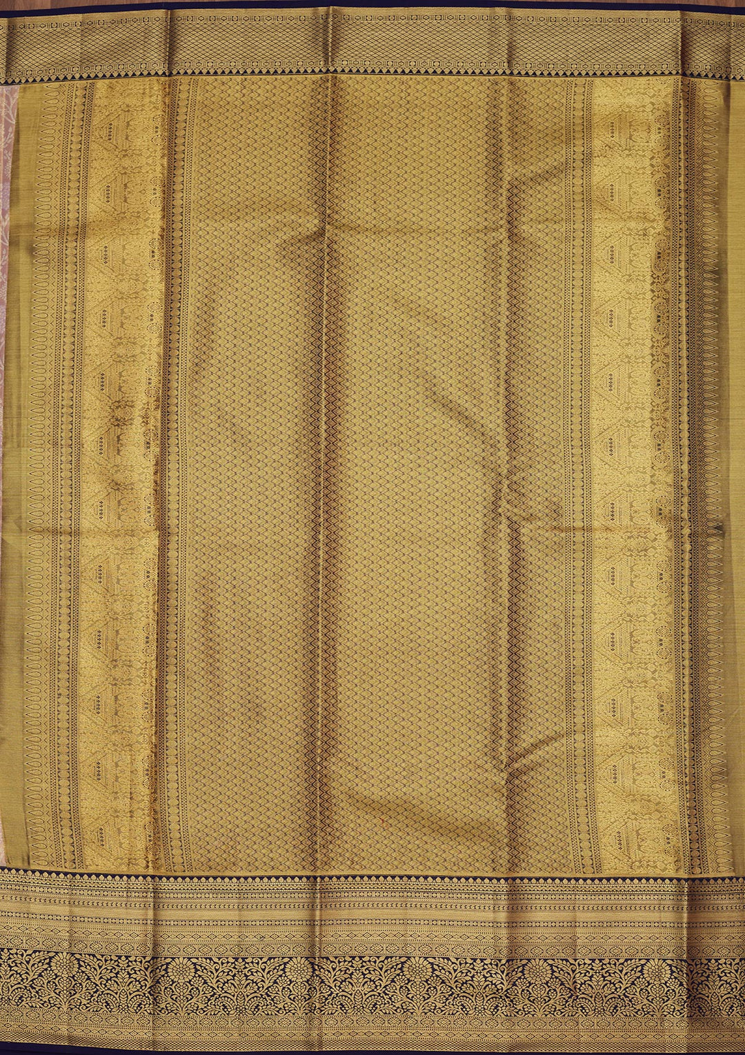 Peach Silk Jaal Saree With Matching Blouse Piece