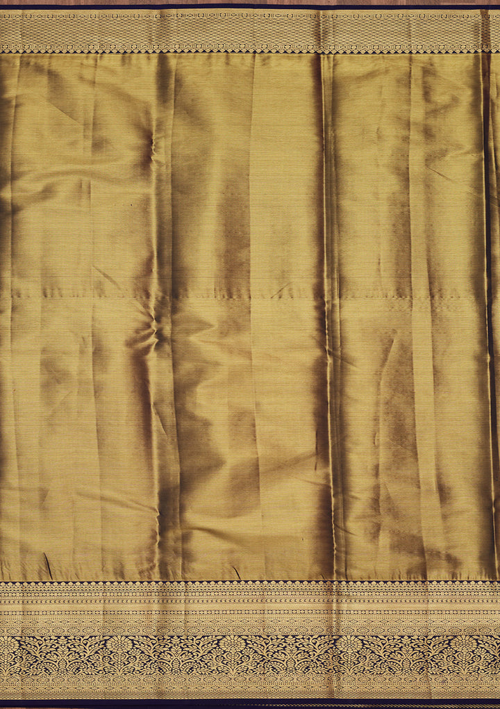 Peach Silk Jaal Saree With Matching Blouse Piece