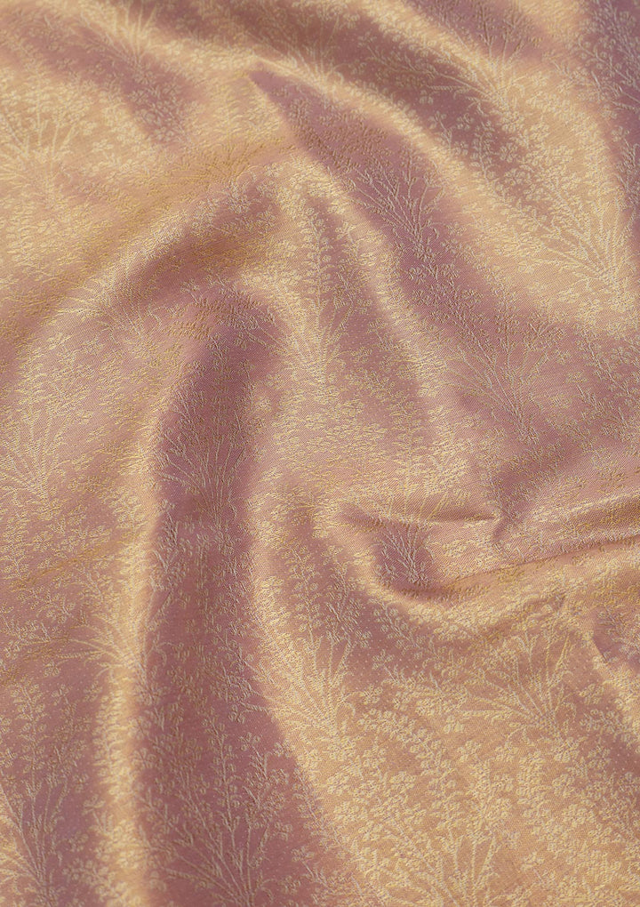 Mauve Zariwork Tissue Silk Saree