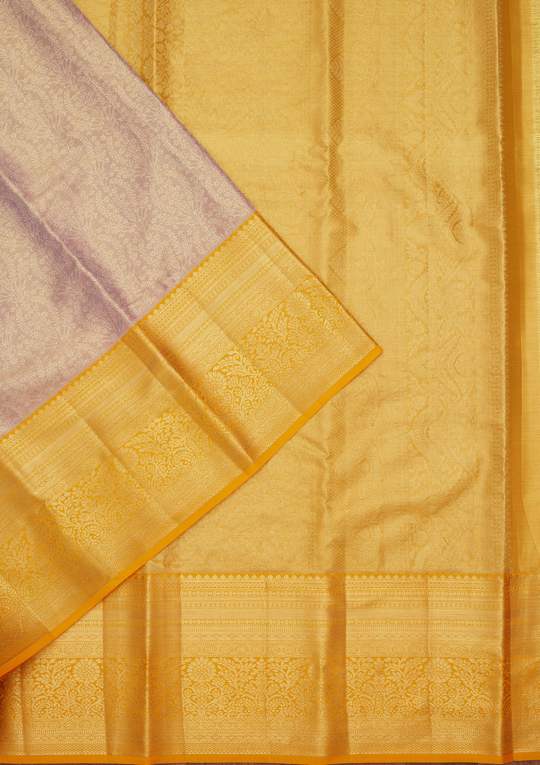 Mauve Zariwork Tissue Silk Saree