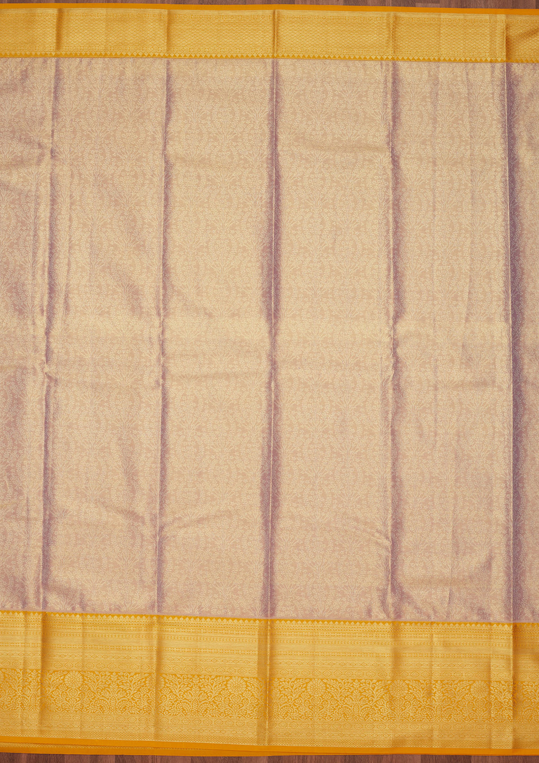 Mauve Zariwork Tissue Silk Saree