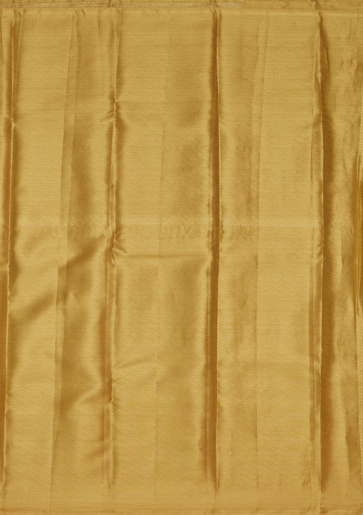 Mustard Zariwork Tissue Silk Saree