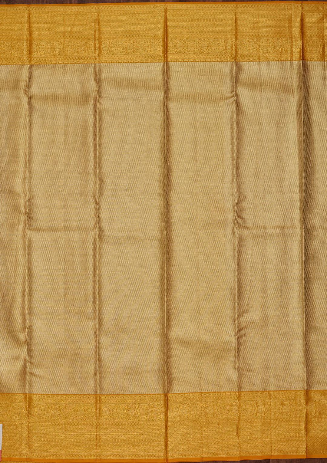 Gold Tissue Jaal Zariwork Saree With Matching Blouse Piece