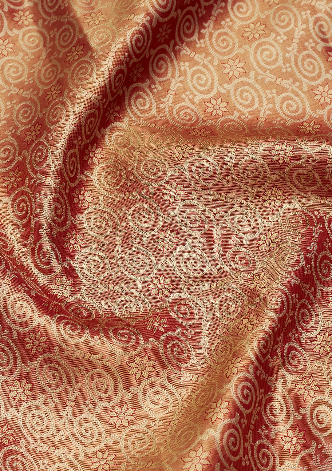 Mauve Tissue Jaal Saree With Matching Blouse Piece