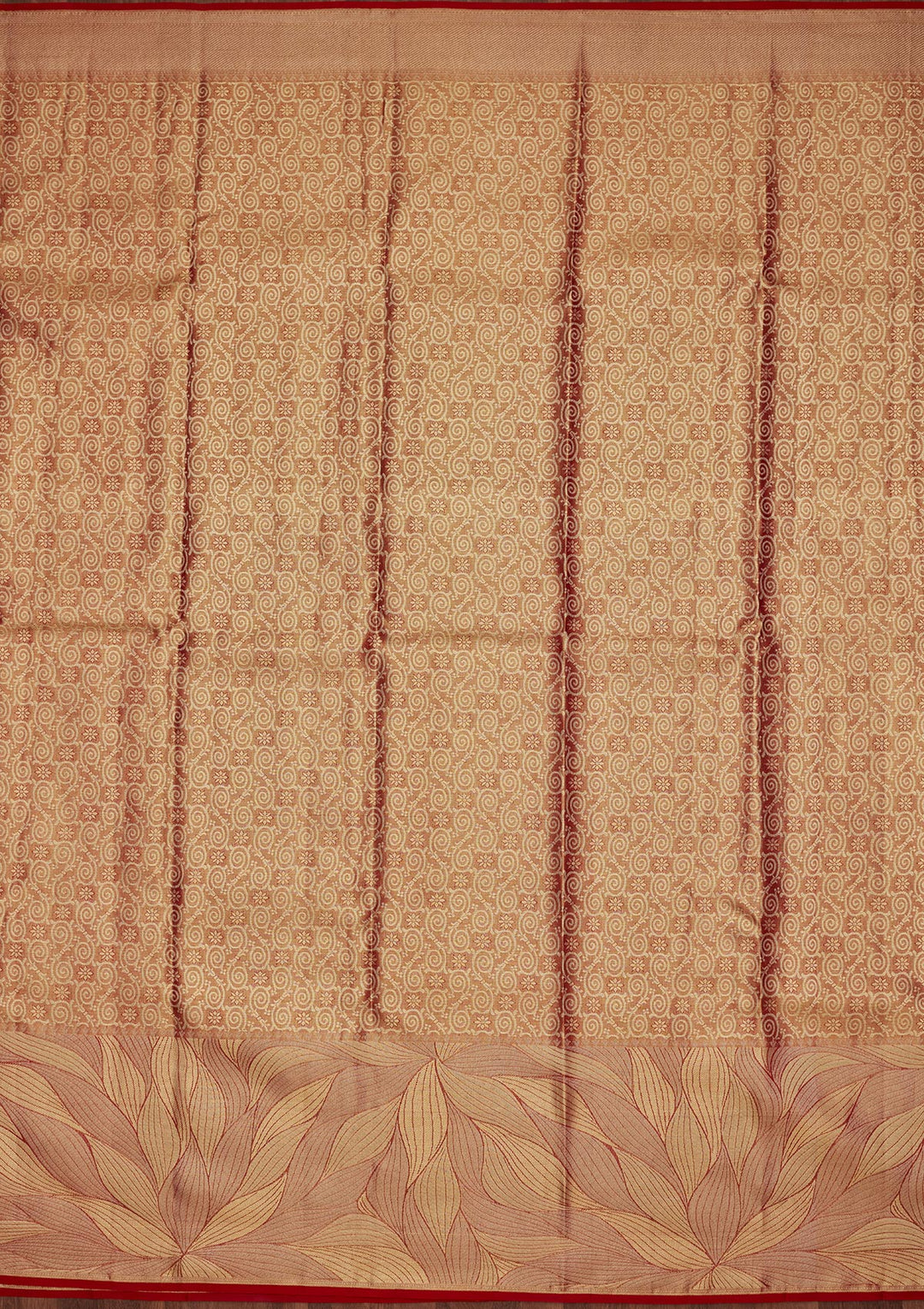 Mauve Tissue Jaal Saree With Matching Blouse Piece