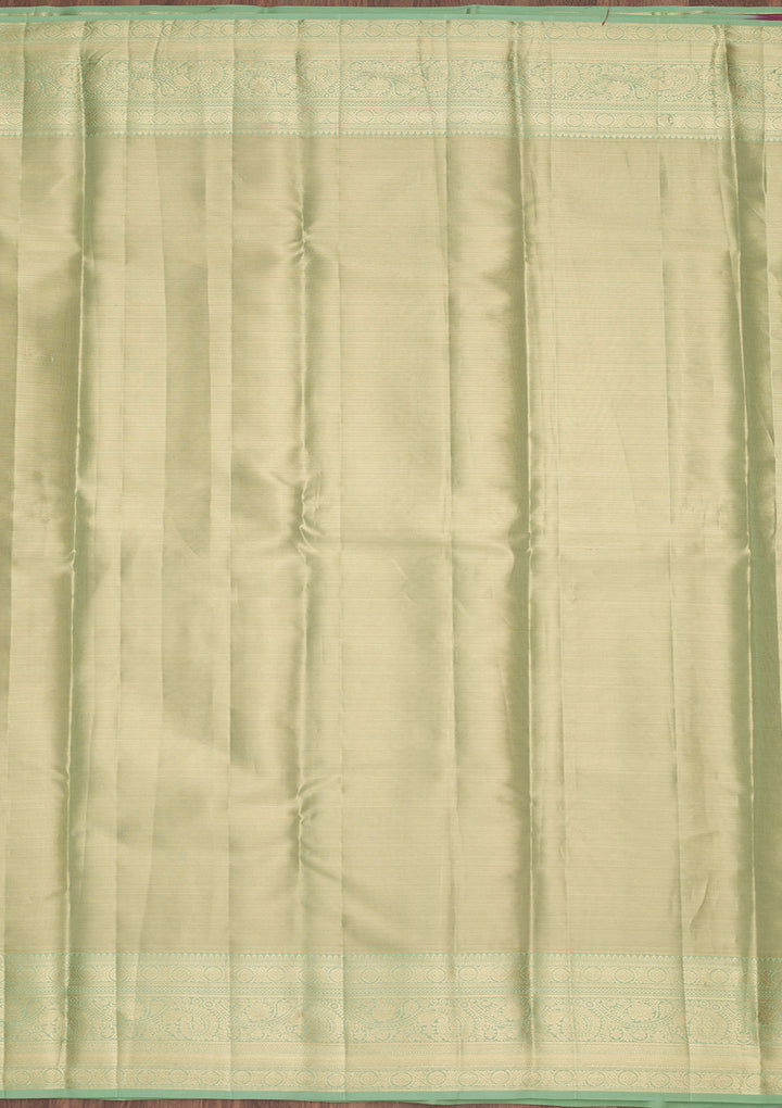 Pista Green Zariwork Tissue Silk Saree