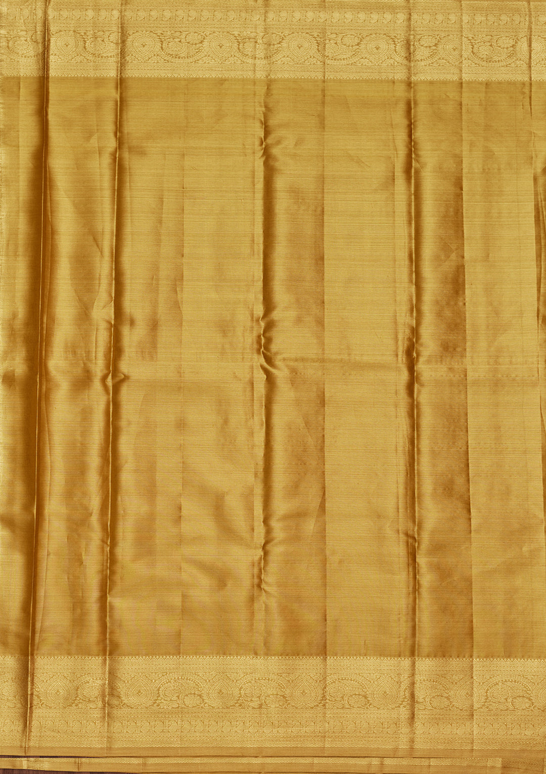 Gold Silk Jaal Saree With Matching Blouse Piece