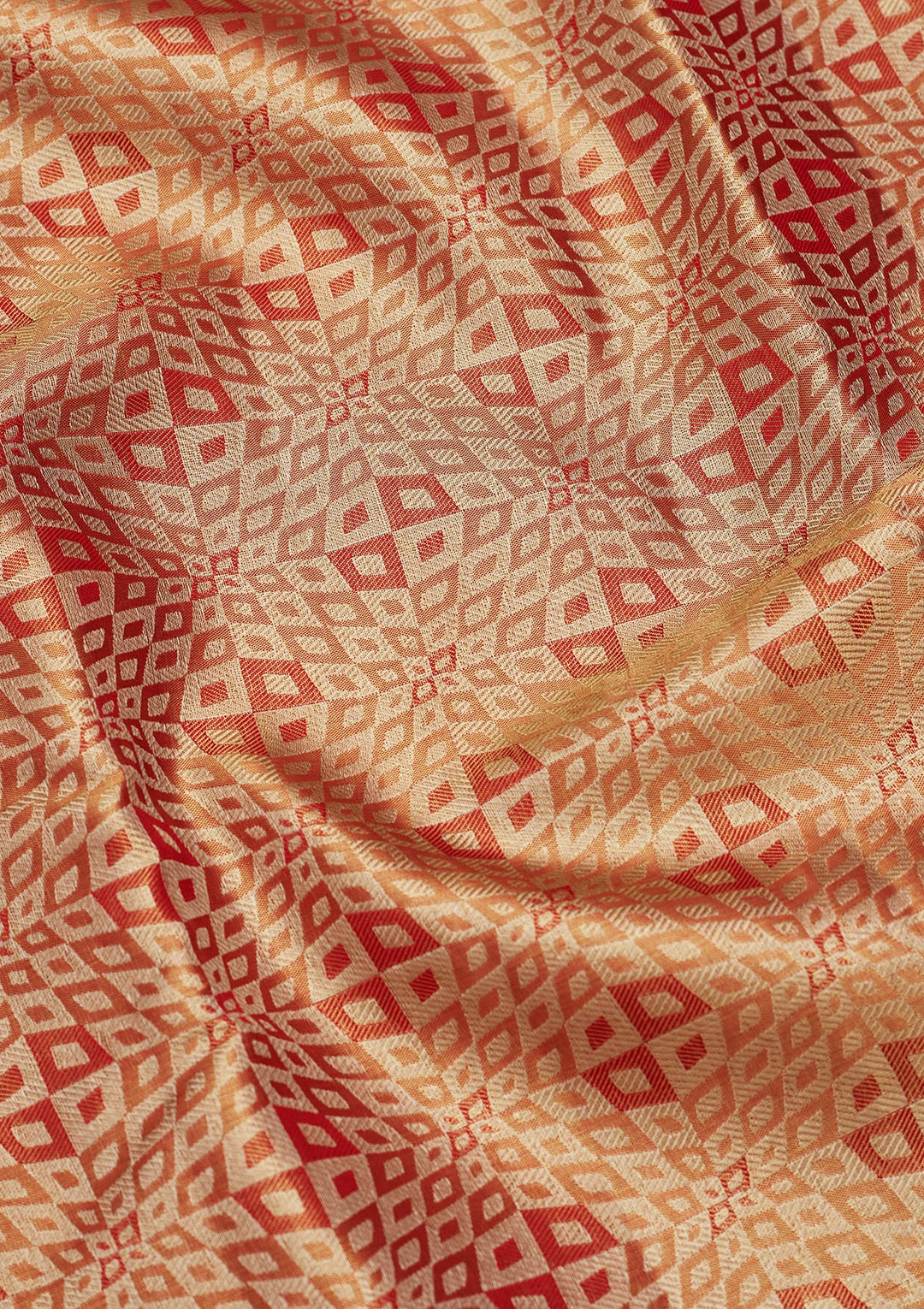 Mauve Tissue Jaal Zariwork Saree With Matching Blouse Piece