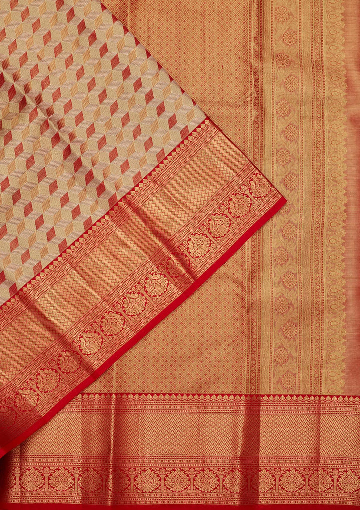 Multi Tissue Checks Saree With Matching Blouse Piece